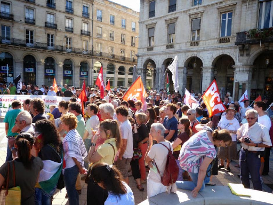 PALESTINE : pour une paix juste et durable, rassemblement samedi 9 août 10h30 place Mairie Bayonne